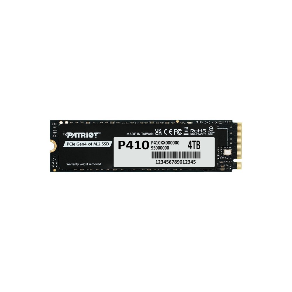 Patriot P410 4Tb 5000/4500Mb/S M2 PCie Gen4 Nvme SSD P410P4Tbm28H