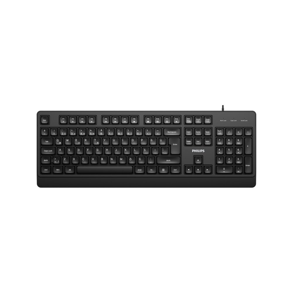Philips Spk6247B Standart Si̇yah Usb Kablolu Klavye