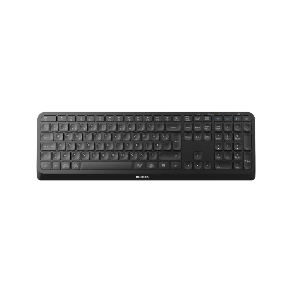 Philips Spk6407B Standart Si̇yah Bluetooth Kablosuz Klavye