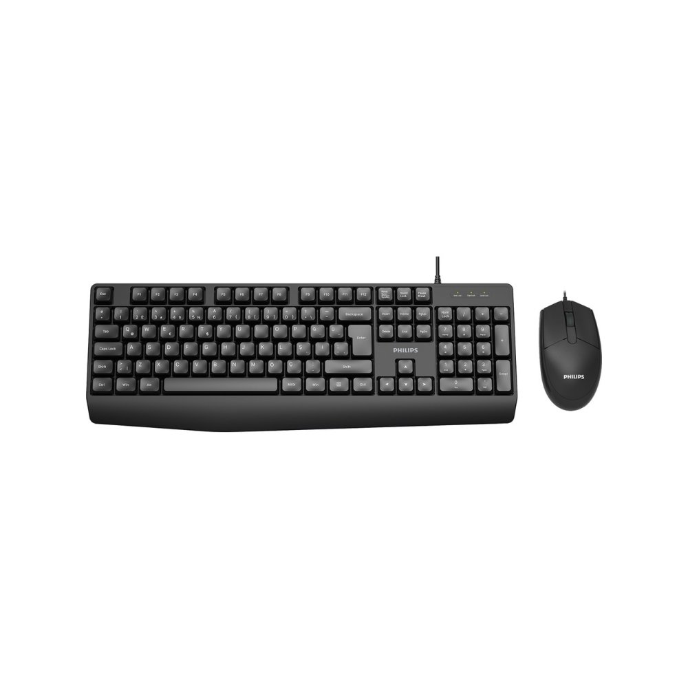 Philips Spt6237B Kablolu Usb Standart Si̇yah Q Klavye+Mouse