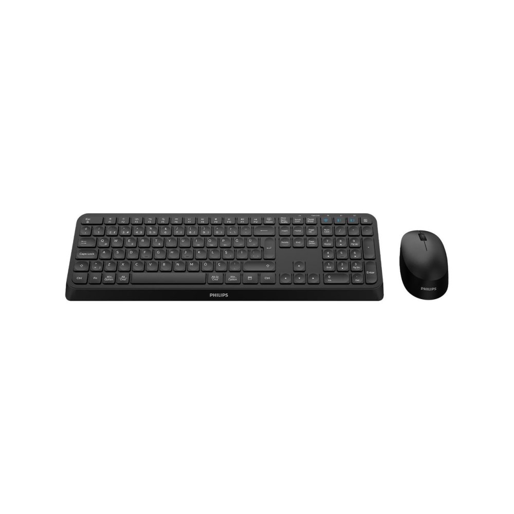 Philips Spt6407 Kablosuz Standart Si̇yah Q Klavye+Mouse
