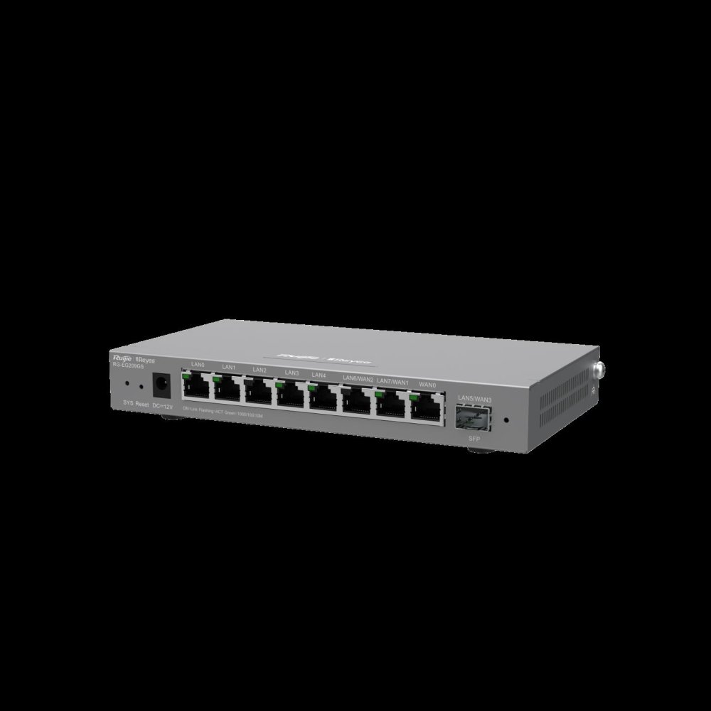 Ruijie Reyee Rg-Eg209Gs 8 Port Gi̇gabi̇t 10/100/1000 1Xsfp Yonetilebilir Gateway/Router