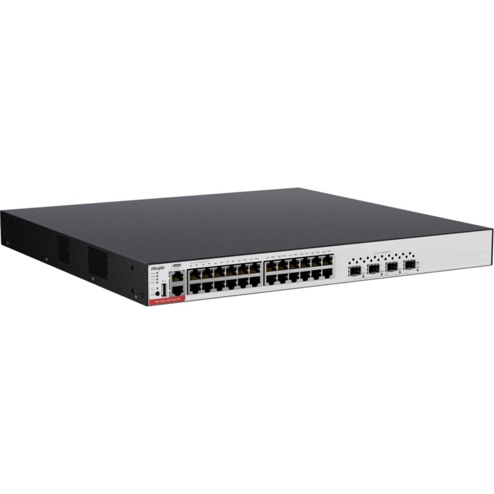 Ruijie Rg-Cs83-24Gt4Xs-Pd	24 Port 10/100/1000 24 Port Poe 4-Port 1G/10G Sfp+ Layer 3 Yöneti̇lebi̇li̇r Rack Mount Switch