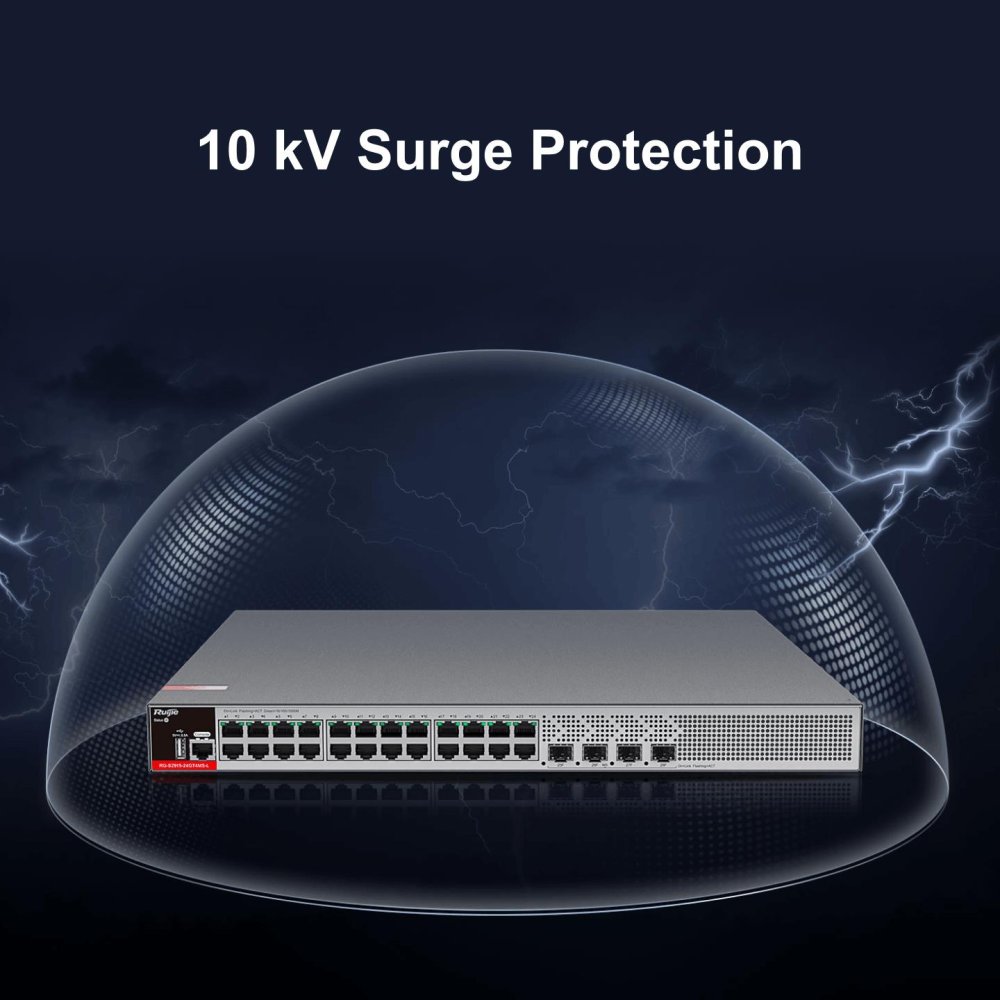 Ruijie Rg-S2915-24Gt4Ms-L 24 Port 10/100/1000 4 X Sfp Yonetilebilir Rack Mount Switch