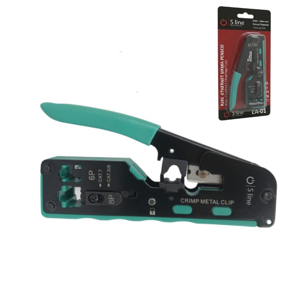 S-Li̇ne Ea-01 Cat7-Cat6-Cat5 Rj45-Rj11-Rj12 Pense