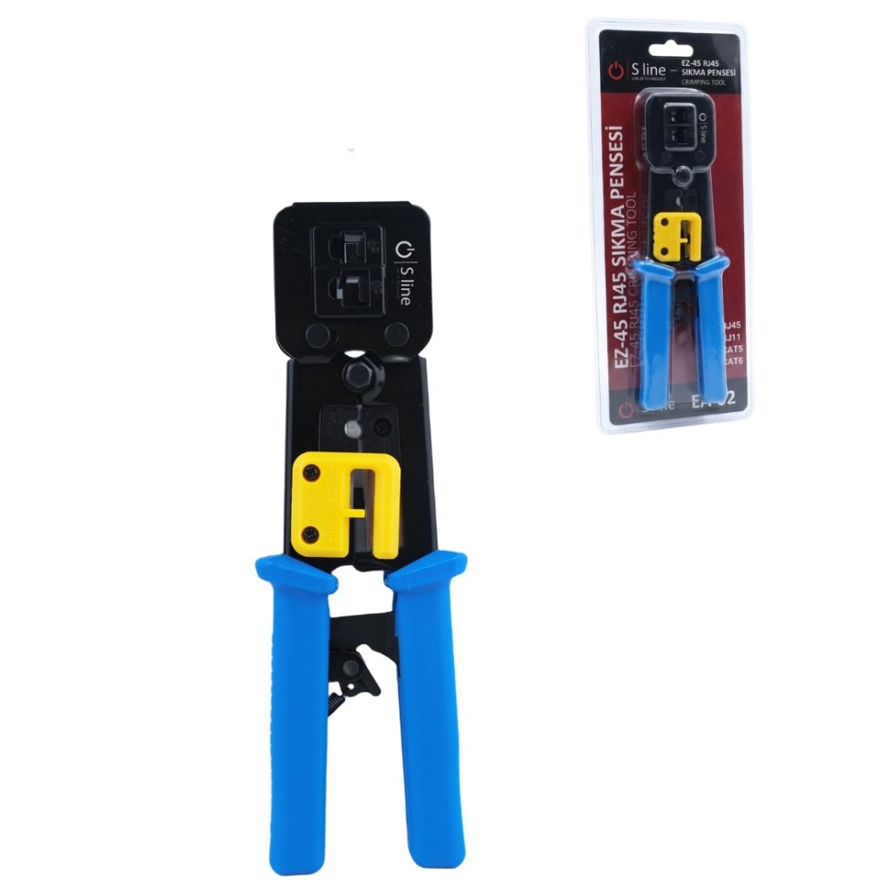 S-Li̇ne Ea-02 Cat6-Cat5 Rj45-Rj11-Rj12 Pense