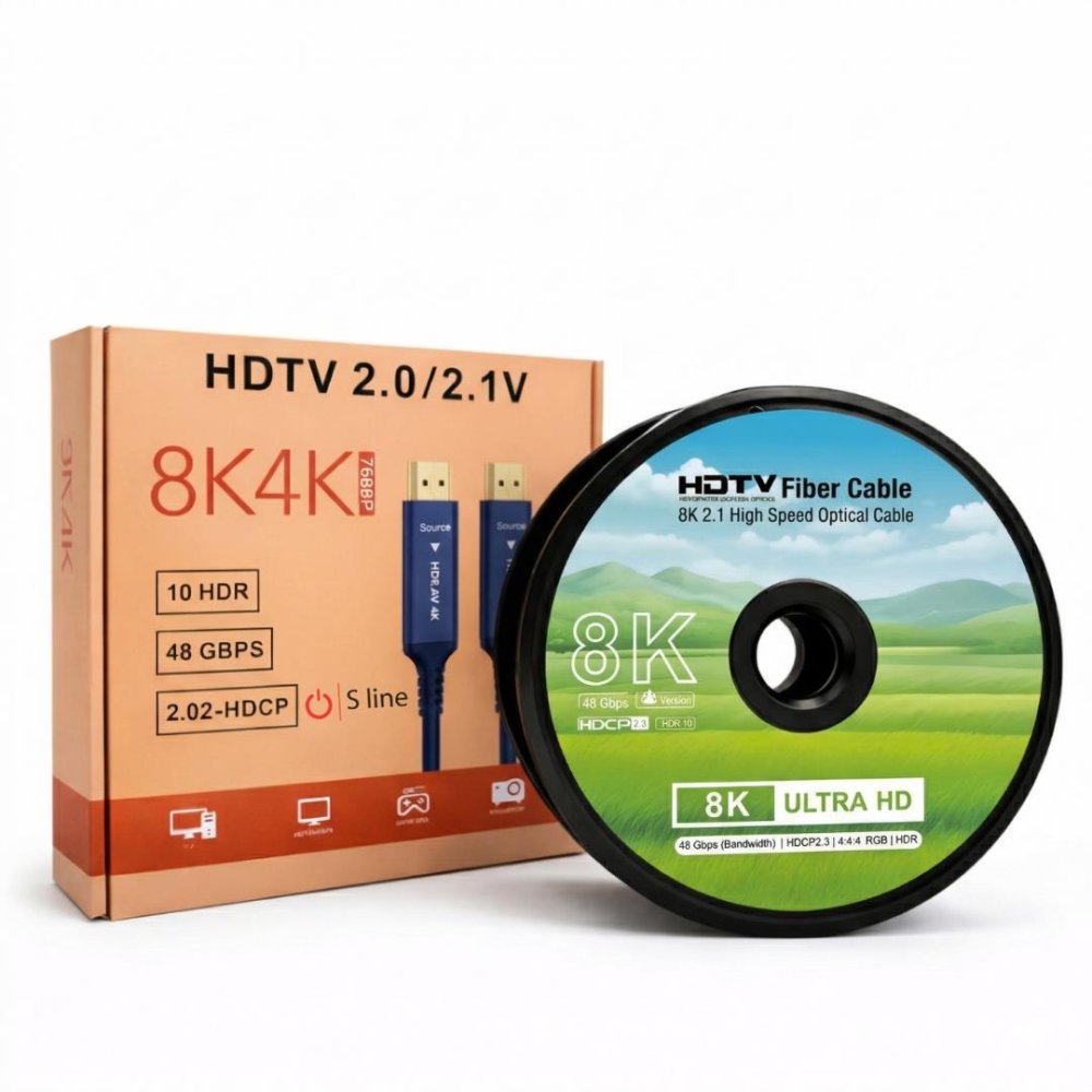 S-Li̇ne Fk0530-8K-Opt 30Mt 2.1V 8K Fi̇ber Opti̇k Hdmi Kablo
