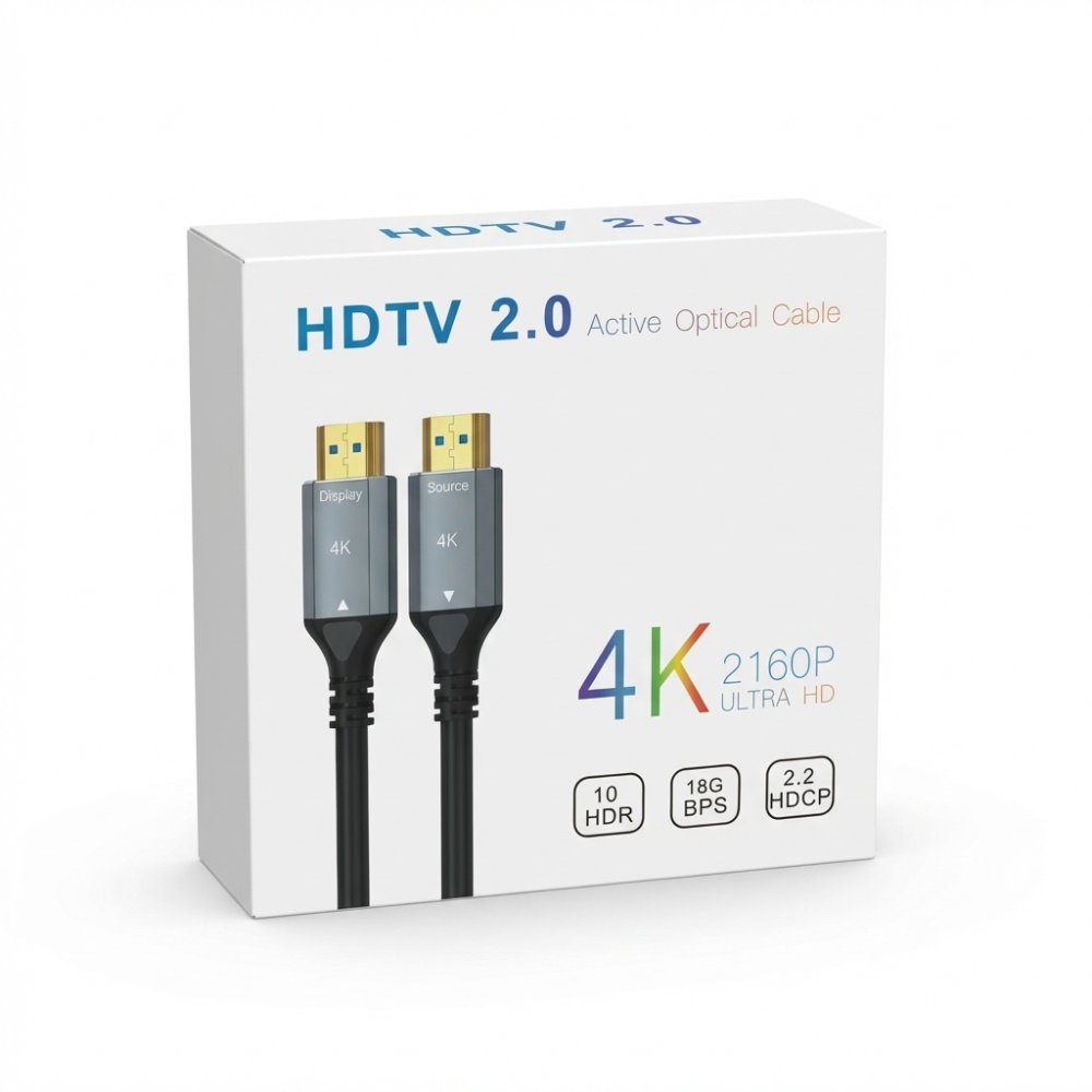 S-Li̇ne Fk0550-4K-Opt 50Mt 2.0V 4K Fi̇ber Opti̇k Hdmi Kablo