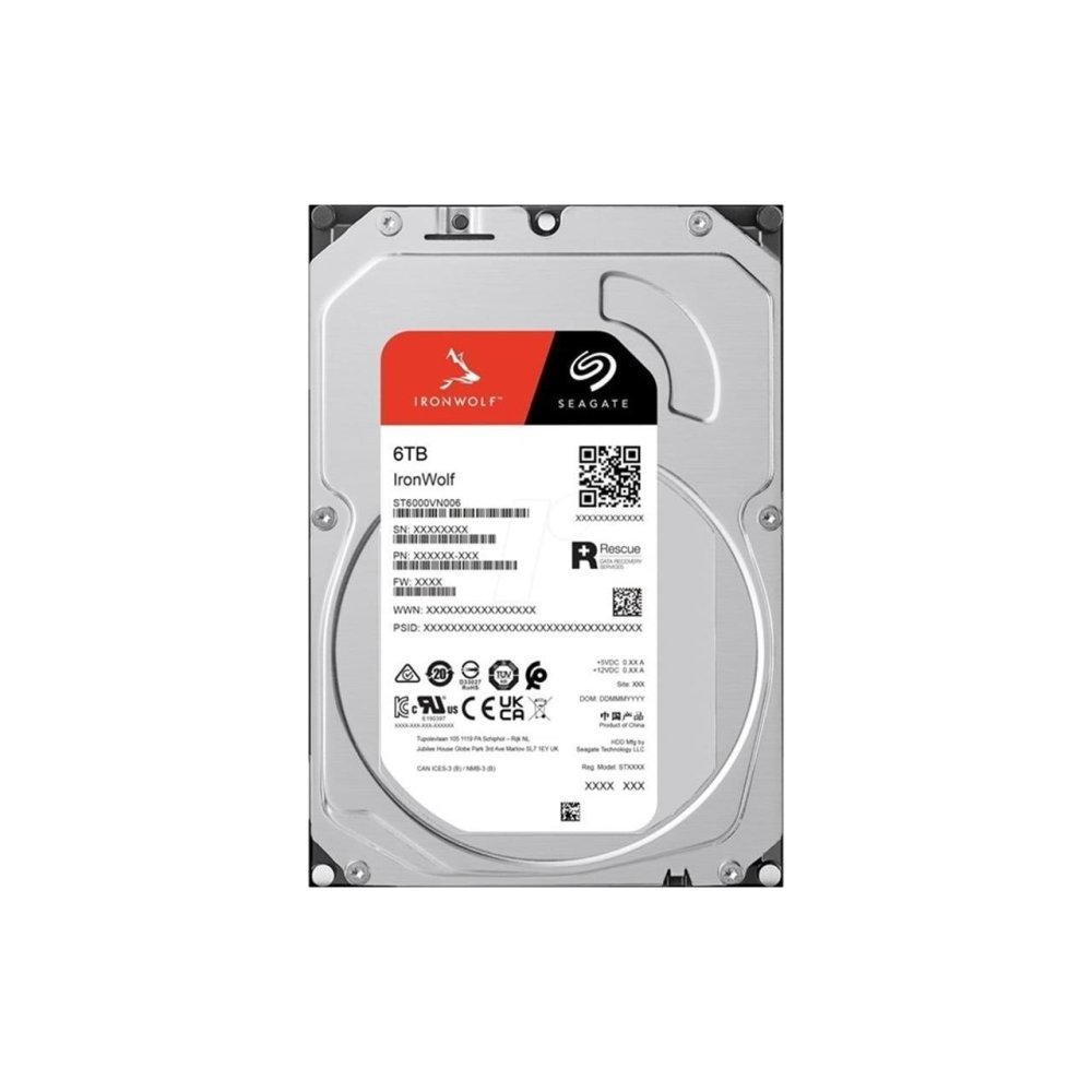 Seagate Ironwolf 6Tb 5400Rpm 256Mb Sata3 St6000Vn006 Nas HDD Resmi̇ Di̇sti̇ Garanti̇li̇