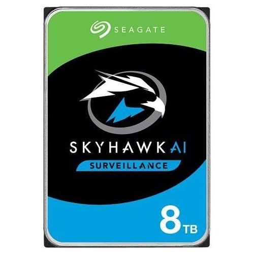Seagate Skyhawk Ai 8Tb 7200Rpm 256Mb Sata3 St8000Ve001 7/24 HDD