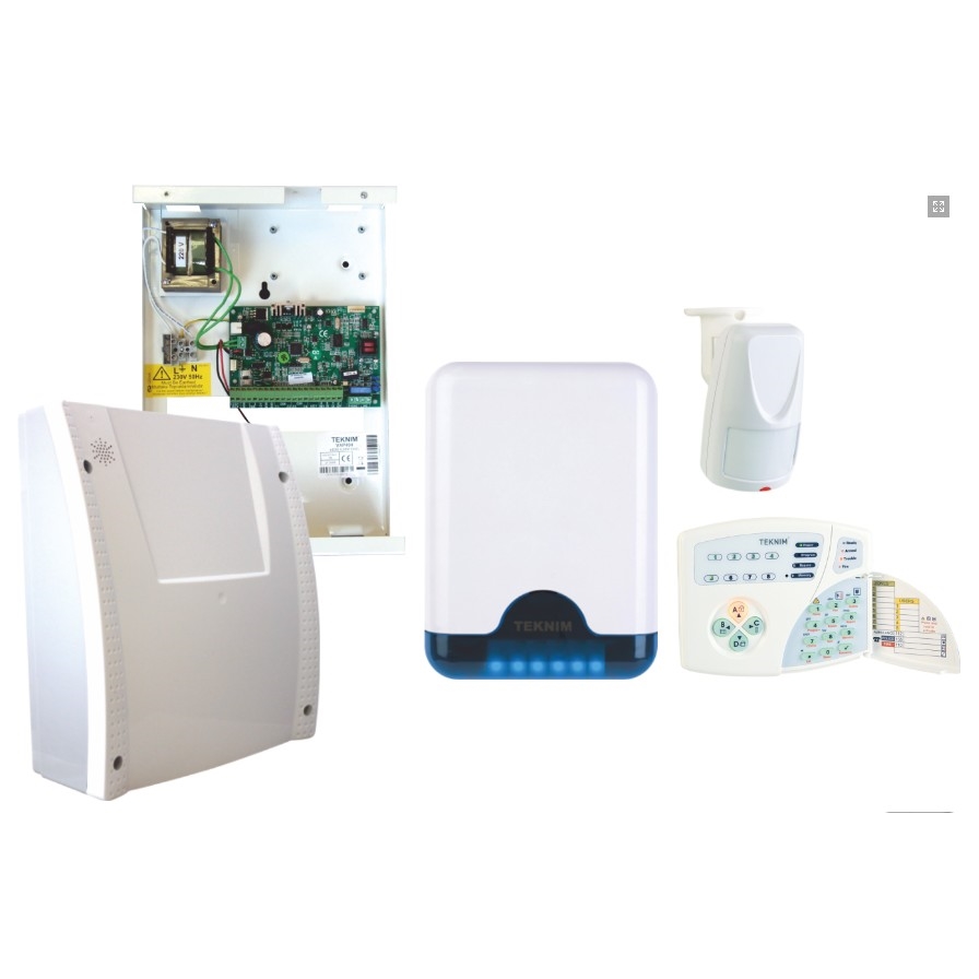 Teknim Vap-404Pt Kablolu Alarm Set Akü Hari̇ç