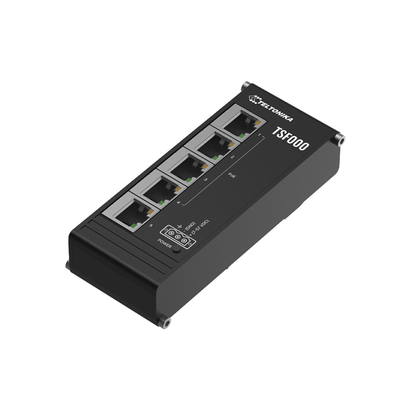 Teltoni̇ka Tsf000 4 Port 10/100 4 Port Poe 1 Port Uplink 120W Yonetilemez Endüstri̇yel Switch