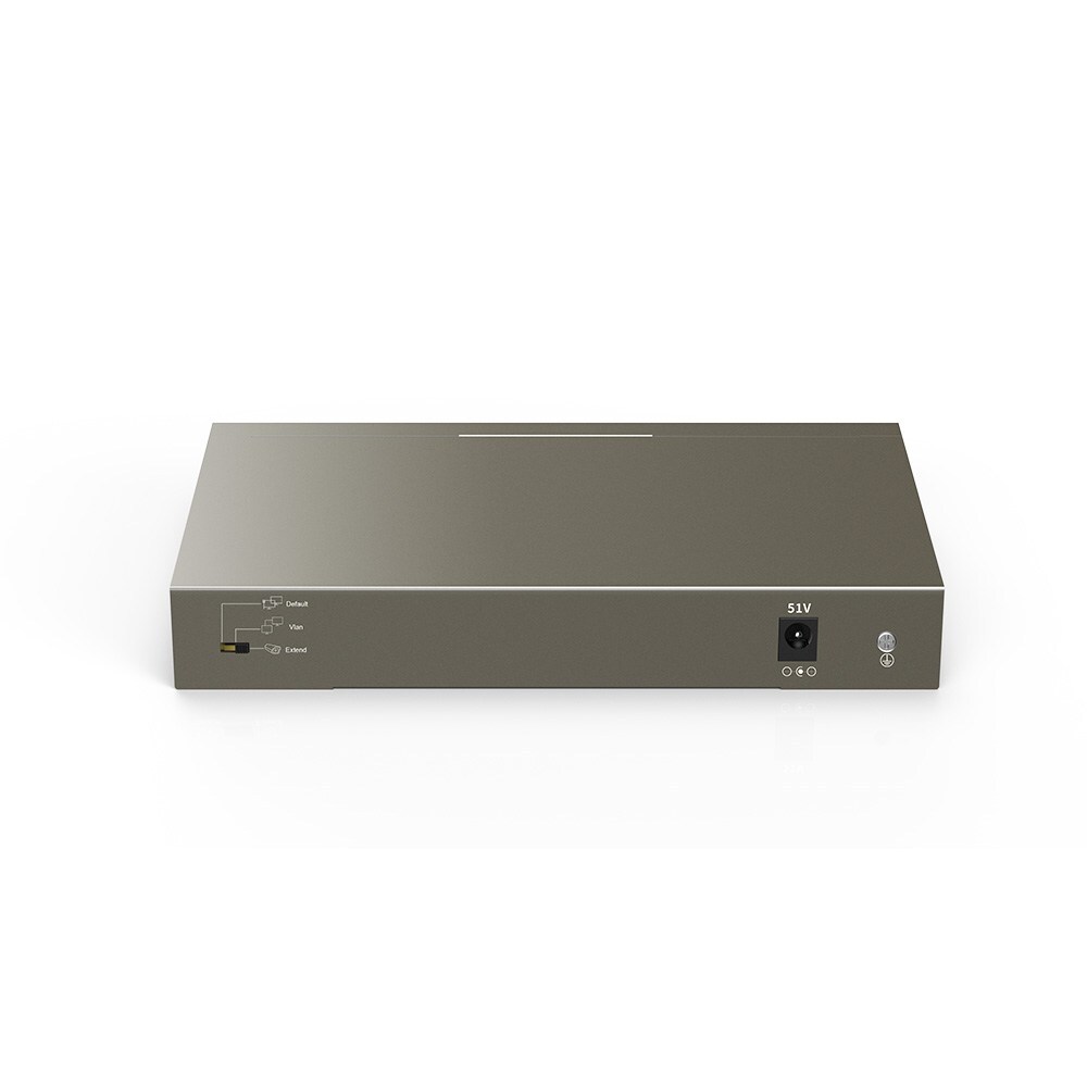 Tenda Tef1110P-8-102W 10 Port 10/100 8 Port Poe 2 Port Gigabit Uplink 102W Yonetilemez Desktop Switch