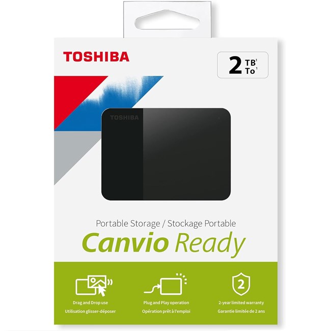 Toshiba Canvio 2Tb Usb3.0 2.5 Inch Siyah Harici HDD Hdtp320Ek3Aa