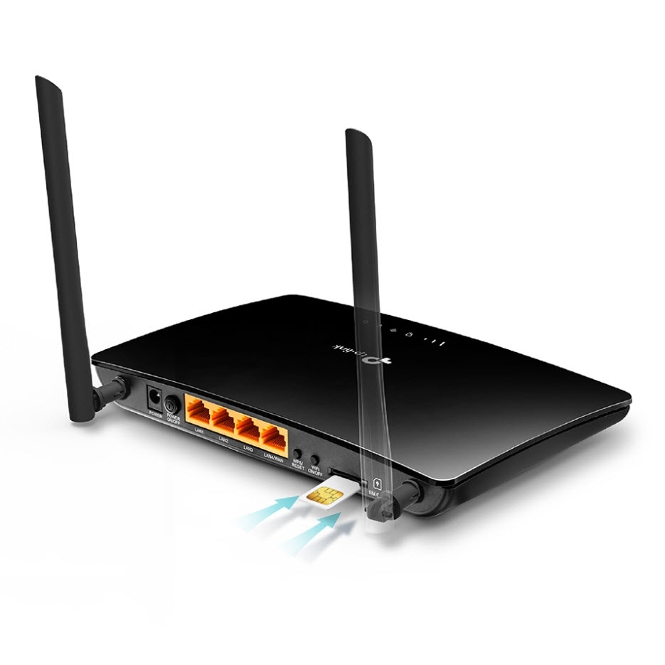 Tp-Link Tl-Mr6400 300Mbps 4 Port 2 Anten 4G Lte Indoor Sim Kart Gi̇ri̇şli̇ Router