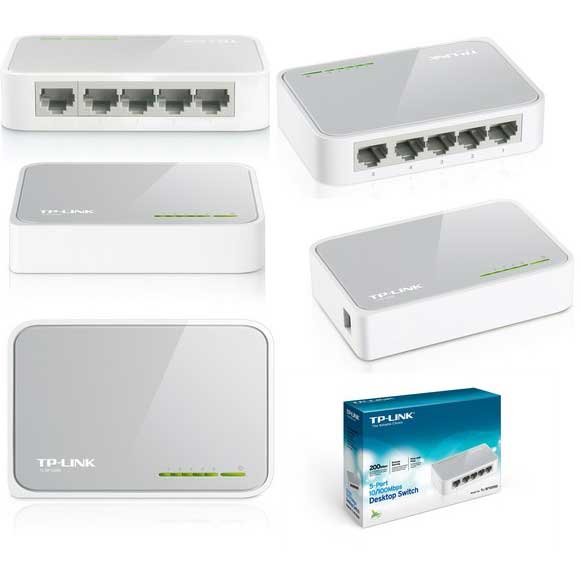 Tp-Link Tl-Sf1005D 5 Port 10/100 Fast Ethernet Desktop Switch