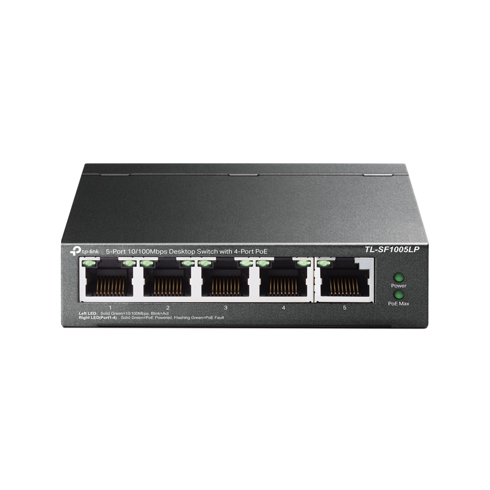 Tp-Link Tl-Sf1005Lp 5 Port 10/100 4 Port Poe 41W Switch