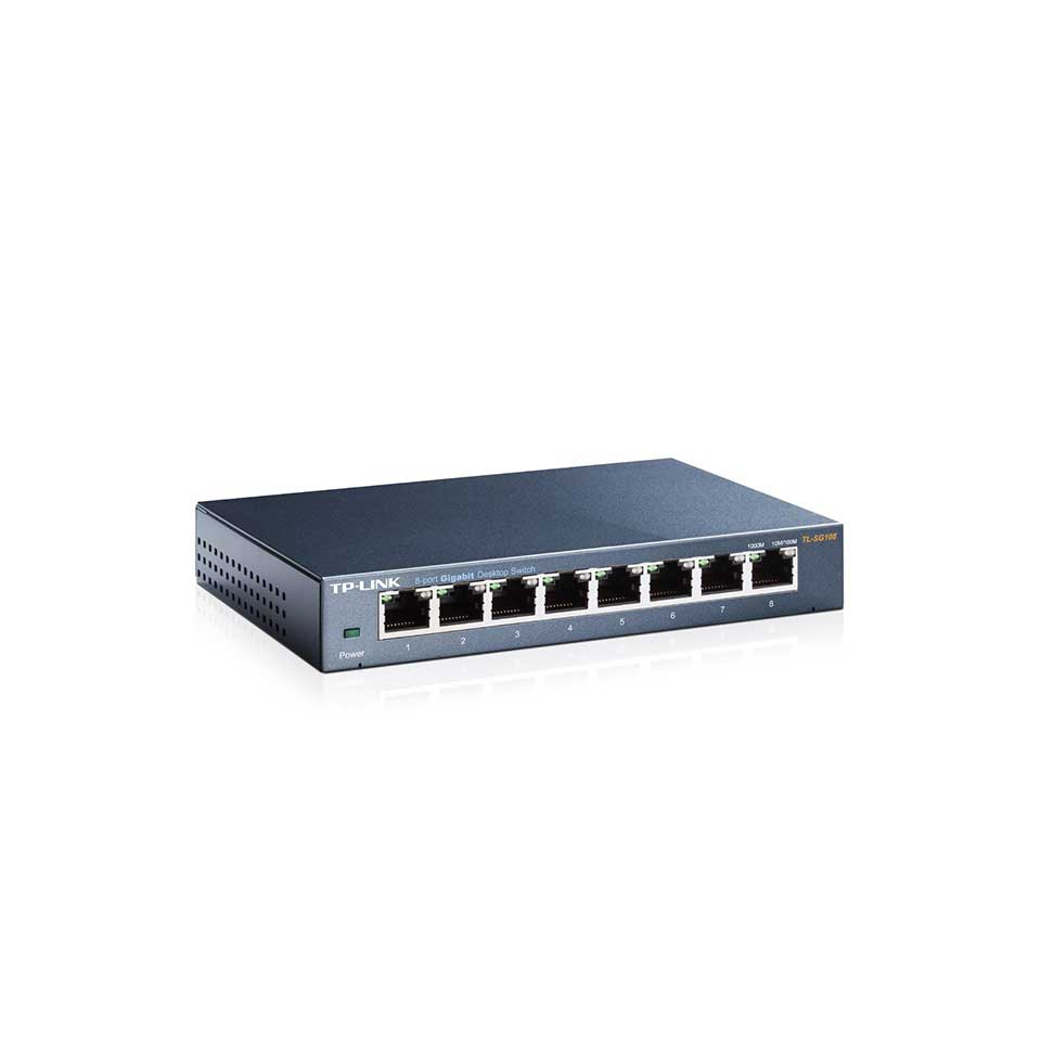Tp-Link Tl-Sg108 8 Port 10/100/1000 Desktop Switch