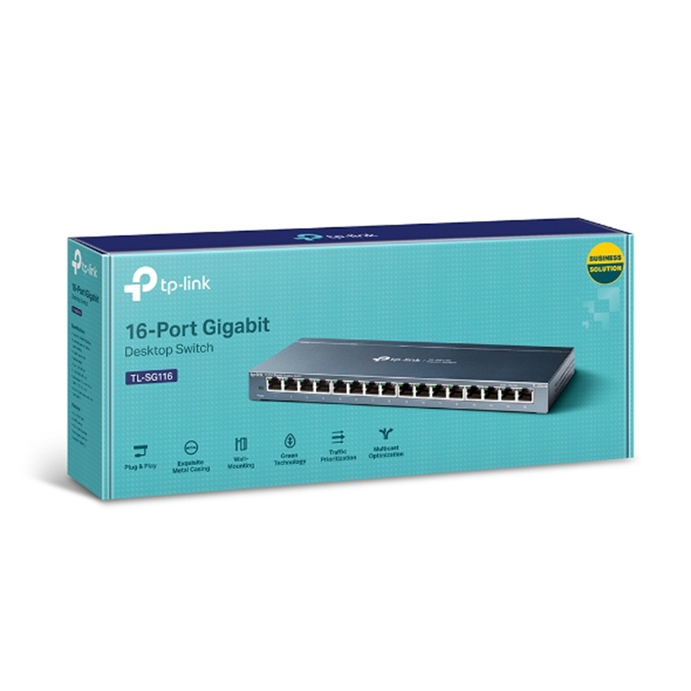 Tp-Link Tl-Sg116 16 Port 10/100/1000 Yonetilemez Desktop Switch