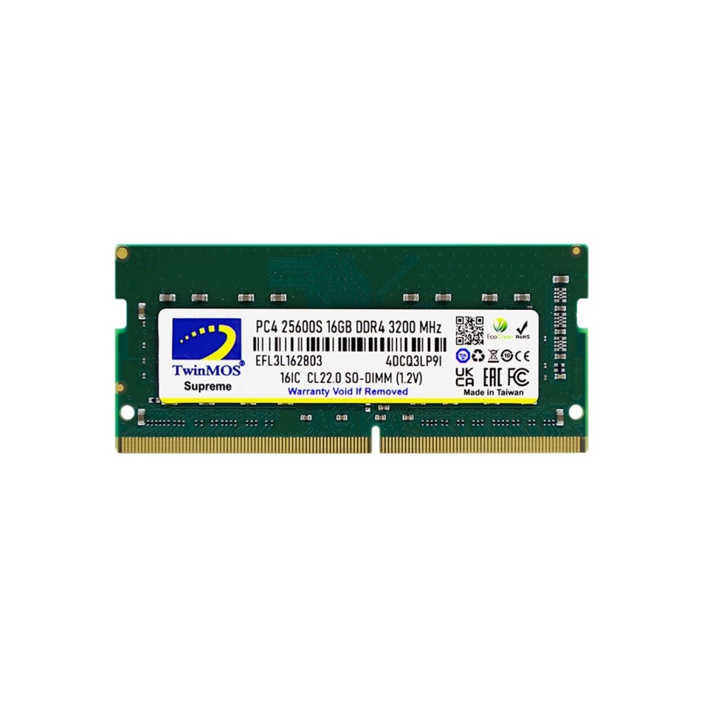 Twinmos 16Gb 3200Mhz Ddr4 Mdd416Gb3200N Notebook RAM