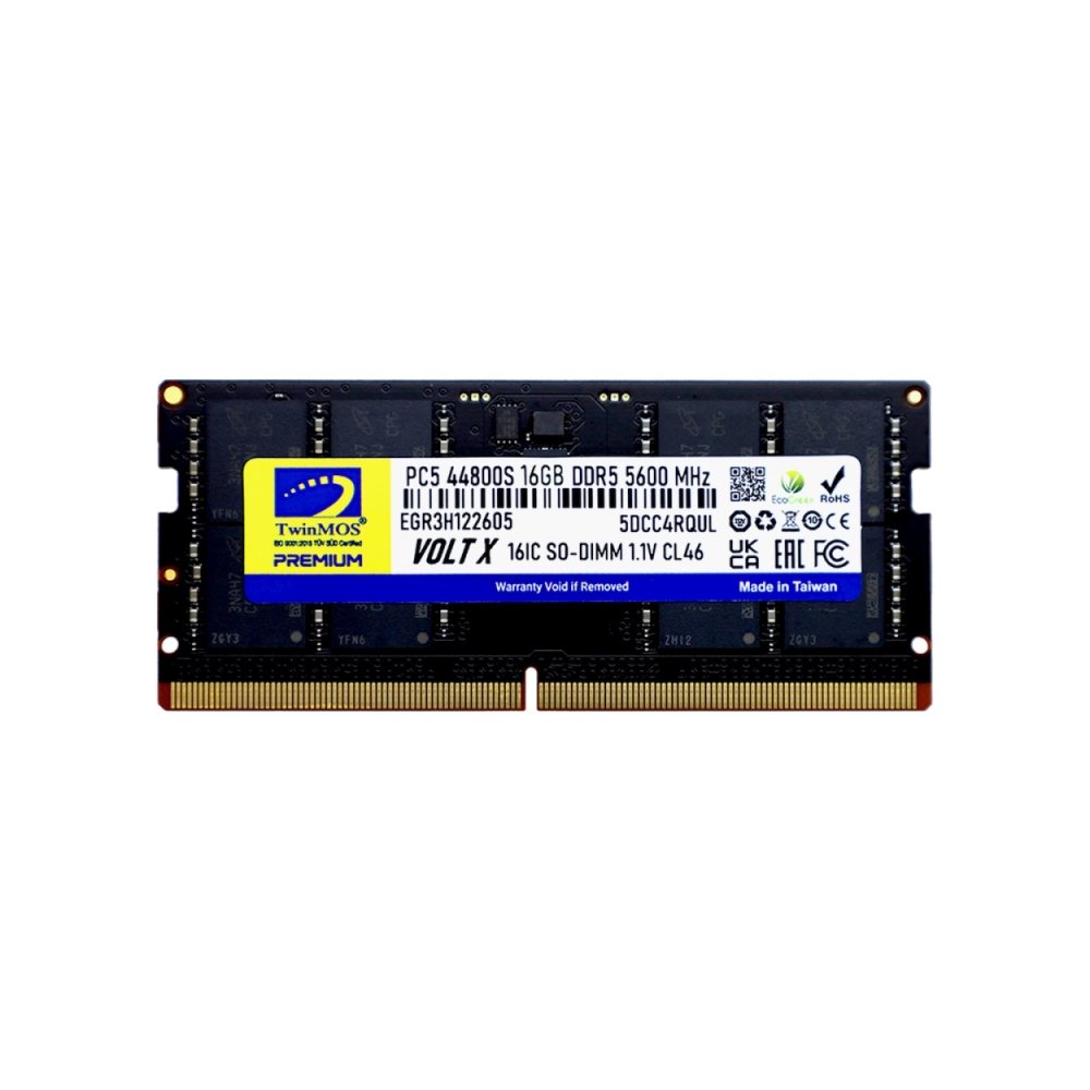 Twinmos 16Gb 5600Mhz Ddr5 Tmd516Gb5600S46 Notebook RAM