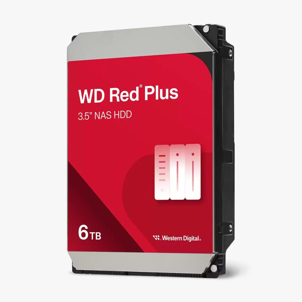 Wd Red Plus 6Tb 5400Rpm 256Mb Sata3 6Gbit/Sn Wd60Efpx Nas HDD