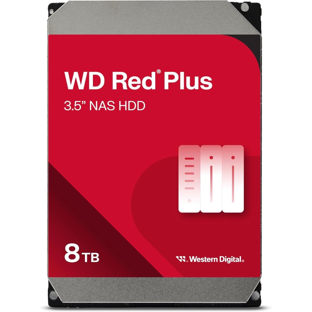 Wd Red Plus 8Tb 5640Rpm 256Mb Sata3 6Gbit/Sn Wd80Efpx Nas HDD