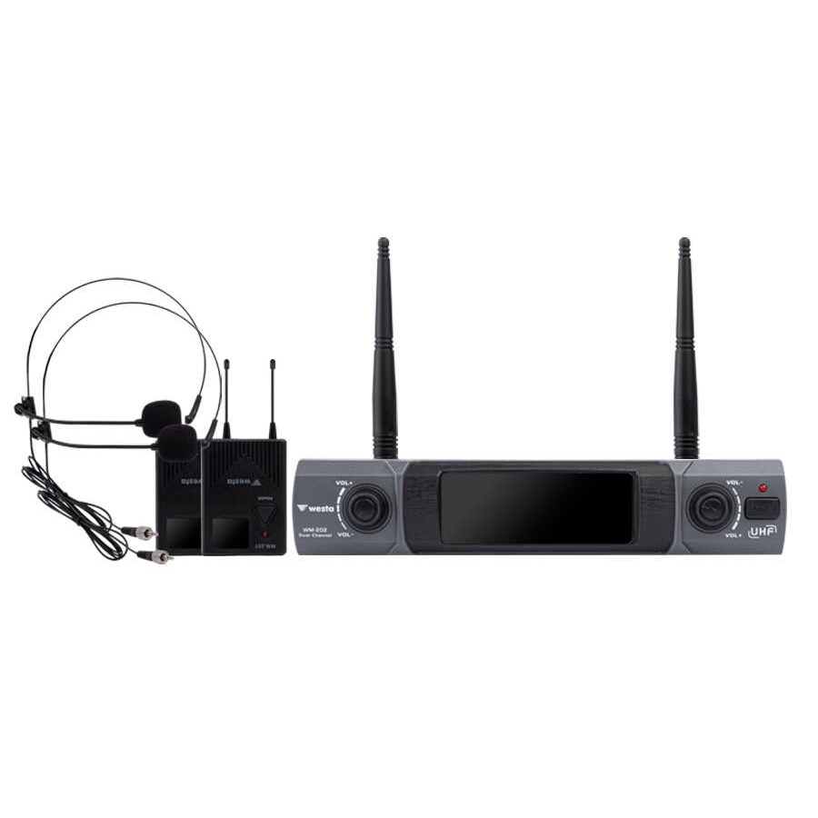 Westa Wm-202T 1 Receiver +2 Yaka Mi̇krofon Seti̇