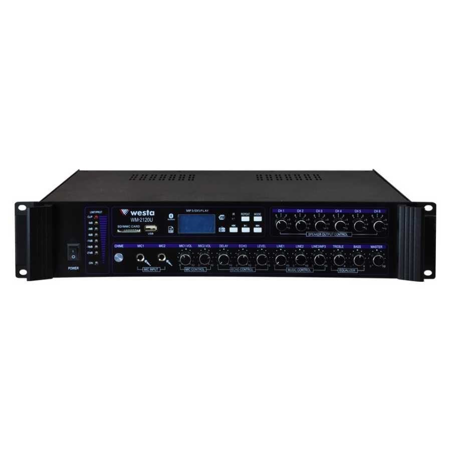Westa Wm-2120U 120W 6 Bölgeli̇ Mixer Amfi