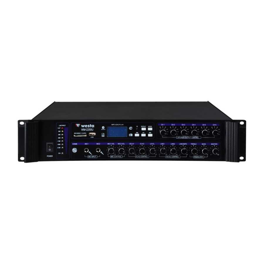 Westa Wm-2250U 250W Mixer Amfi