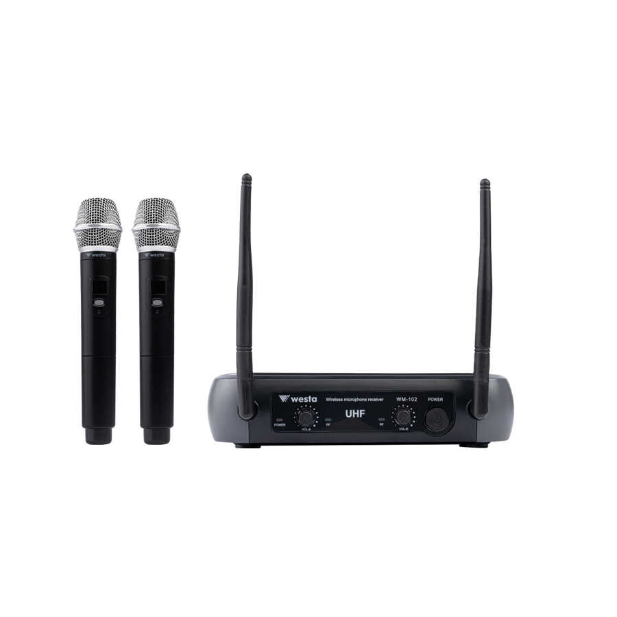 Westa Wm-102H 1 Receiver 2 Handheld Mi̇krofon Seti̇